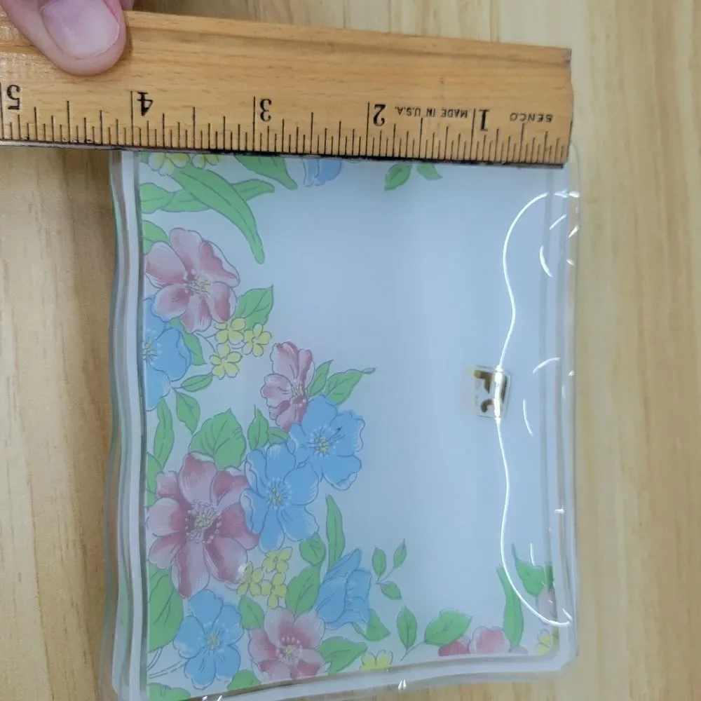 Set of 5 Vintage FC Japan Glass Plates, Tip Trays